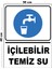 Metal Içilebilir Su 30CM x 40CM A3 Büyüklüğünde Uyarı Levhası Yönlendirme Tabelası 1