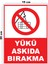 Metal Yükü Askıda Bırakma 15CM x 20CM Uyarı Levhası Yönlendirme Tabelası 1