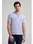 Mavi Kısa Kol Baskılı Pike Polo Yaka Cepsiz Esnek Casual Slim Fit Tişört 1011250150 1