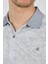 Gri Kısa Kol Baskılı Pike Polo Yaka Cepsiz esnek Casual Slim Fit Tişört 1011250152 4