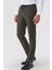 Koyu Vizon Pamuklu Yandan Cepli Casual Slim Fit Jogger Pantolon 1003230159 4