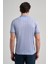 Mavi Kısa Kol Baskılı Pike Polo Yaka Cepsiz Esnek Casual Slim Fit Tişört 1011250150 5