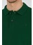 Koyu Yeşil Polo Yaka Kısa Kol Cepsiz Slim Fit Classic Pamuklu Tişört 1011250177 4
