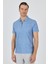 Mavi Polo Yaka Kısa Kol Cepsiz Slim Fit Classic Tişört 1011250176 1
