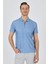 Mavi Polo Yaka Kısa Kol Cepsiz Slim Fit Classic Tişört 1011250176 3