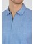 Mavi Polo Yaka Kısa Kol Cepsiz Slim Fit Classic Tişört 1011250176 4
