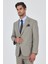 Koyu Bej Mono Yaka Astarlı Çift Yırtmaç Esnek 4 Drop Comfort Fit Classic Takım Elbise 1001250160 1