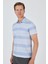 Kısa Kol Desenli Pike Polo Yaka Cepsiz Slim Fit Tişört 1011250128 3