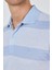 Kısa Kol Desenli Pike Polo Yaka Cepsiz Slim Fit Tişört 1011250128 4