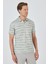 Kısa Kol Baskılı Pike Polo Yaka Cepsiz Slim Fit Tişört 1011250170 1