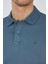 Mavi Kısa Kol Düz Pike Polo Yaka Cepsiz Pamuk Casual Slim Fit Tişört 1011250157_302 9