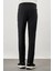 Siyah Düz Bez Ayağı Esnek Yan Cep Slim Fit Classic Pantolon 1003245207_001 4