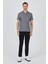 Koyu Antrasit Polo Yaka Kısa Kol Cepsiz Slim Fit Classic Tişört 1011250176 2