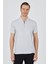Gri Polo Yaka Kısa Kol Cepsiz Slim Fit Classic Tişört 1011250176 1