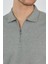 Koyu Yeşil Kısa Kol Düz Suprem Polo Yaka Cepsiz Pamuklu Casual Slim Fit Tişört 1011250164_700 4