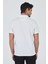 Beyaz Kısa Kol Düz Suprem Polo Yaka Cepsiz Pamuklu Casual Slim Fit Tişört 1011250164_600 5