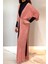 Piliseli Kimono Pareo Kaftan Bağlanabilir RPK004 Pudra 2