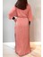 Piliseli Kimono Pareo Kaftan Bağlanabilir RPK004 Pudra 3