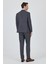 Koyu Antrasit Mono Yaka Esnek 6 Drop Comfort Fit Classic Takım Elbise 1001250152 5