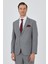 Gri Mono Yaka Esnek 6 Drop Comfort Fit Classic Takım Elbise 1001250104 1