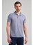 Koyu Lacivert Kısa Kol Baskılı Pike Polo Yaka Cepsiz Esnek Casual Slim Fit Tişört 1011250151 1