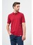 Bordo Kısa Kol Düz Pike Polo Yaka Casual Slim Fit Tişört 1011240194 2
