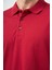 Bordo Kısa Kol Düz Pike Polo Yaka Casual Slim Fit Tişört 1011240194 3