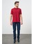 Bordo Kısa Kol Düz Pike Polo Yaka Casual Slim Fit Tişört 1011240194 5