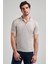 Açık Yeşil Kısa Kol Baskılı Pike Polo Yaka Cepsiz Esnek Casual Slim Fit Tişört 1011250151 1