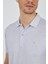 Gri Kısa Kol Baskılı Pike Polo Yaka Cepsiz Esnek Casual Slim Fit Tişört 1011250153 4