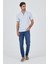 Koyu Mavi Polo Yaka Kısa Kol Cepsiz Slim Fit Classic Tişört 1011250176 2