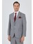 Gri Mono Yaka Esnek 4 Drop Comfort Fit Classic Takım Elbise 1001250159 1