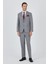 Gri Mono Yaka Esnek 4 Drop Comfort Fit Classic Takım Elbise 1001250159 2