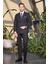 Siyah Kılıç Yaka Düz Kruvaze Classic Esnek Slim Fit Takım Elbise 1001250172 1