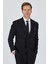Siyah Kılıç Yaka Düz Kruvaze Classic Esnek Slim Fit Takım Elbise 1001250172 2