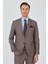 Turuncu Mono Yaka Düz 2 Düğme Classic Yünlü Slim Fit Takım Elbise 1001250175 3