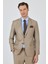 Bej Mono Yaka Düz 2 Düğme Classic Yünlü Slim Fit Takım Elbise 1001250175 1