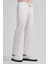 Açık Krem Düz Bez Ayağı Esnek Yan Cep Slim Fit Classic Pantolon 1003240169 3