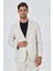 Açık Bej Gofreli Mono Yaka Esnek 6 Drop Slim Fit Classic Takım Elbise 1001250117 2