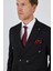 Siyah Kılıç Yaka Çizgili Desen Kruvaze Classic Esnek Slim Fit Takım Elbise 1001250173 4