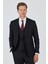 Düz Filafil Mono Yaka Tam Astar Yelekli 6 Drop Slim Fit Takım Elbise 1001250171 3
