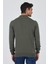 Koyu Yeşil Uzun Kol Düz Örme Yarım Balıkçı Yaka Classic Comfort Fit Triko 1012245001 5