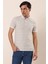 Kısa Kollu Çizgili Jakarlıcepsiz Garnili Pamuklu Casual Slim Fit T-Shirt 1011230159 1