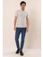 Kısa Kollu Çizgili Jakarlıcepsiz Garnili Pamuklu Casual Slim Fit T-Shirt 1011230159 2