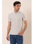 Kısa Kollu Çizgili Jakarlıcepsiz Garnili Pamuklu Casual Slim Fit T-Shirt 1011230159 3
