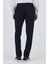 Koyu Lacivert Esnek Lastikli Yandan Cepli Casual Comfort Fit Jogger Pantolon 1003250210 5
