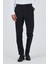 Siyah Yan Cep Açık Paça Comfort Fit Esnek Classic Pantolon 1003250907 2