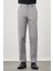 Gri Pamuklu Yandan Cepli Casual Comfort Fit Chino Pantolon 1003245169 1
