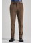 Koyu Bej Pamuklu Yandan Cepli Comfort Fit Kadife Pantolon 1003245160 1