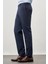 Lacivert Kendinden Desenli Bez Ayağı Yan Cep Comfort Fit Classic Pantolon 1003245166 3